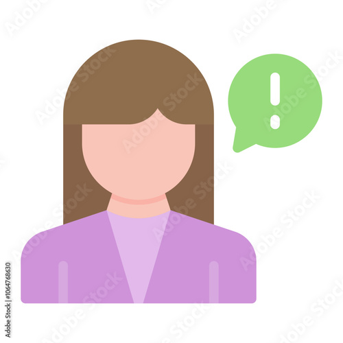 Female Informant icon vector image. Can be used for Crime Investigation.