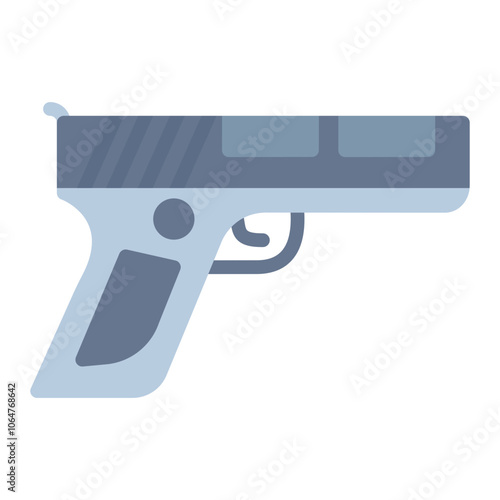 Gun icon vector image. Can be used for Crime Investigation.