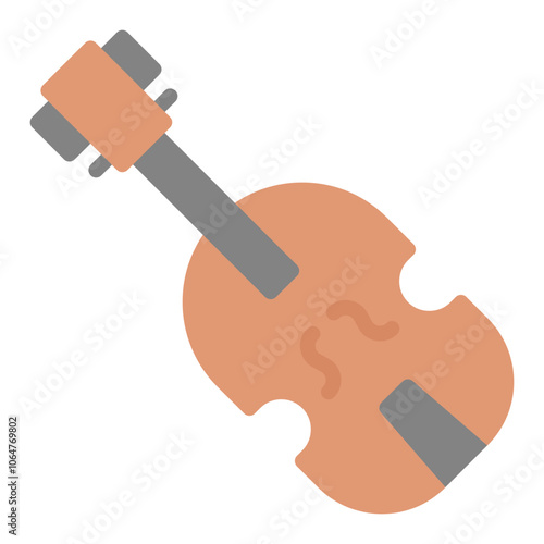 Violin icon vector image. Can be used for Artist Studio.