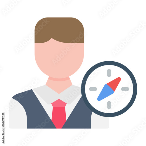 Antiquarian Male icon vector image. Can be used for Archeology.