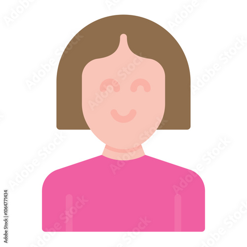 Female icon vector image. Can be used for Archeology.