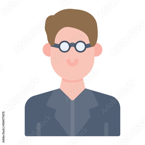 Professor icon vector image. Can be used for Archeology.