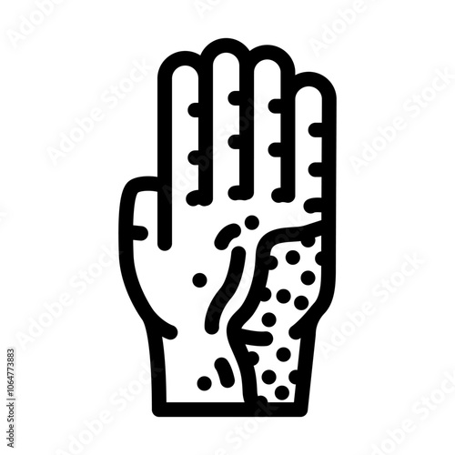 abrasions household injury accident line icon vector. abrasions household injury accident sign. isolated contour symbol black illustration
