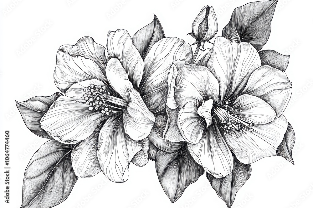 Exquisite flower illustrations for high-quality print capturing the beauty of nature through detailed artwork Exquisite flower illustrations for high-quality print capturing the beauty of nature through detailed artwork