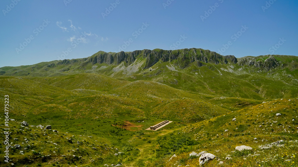 Obraz premium Campitello Matese,la strada panoramica SP106,Campobasso,Molise,Italia