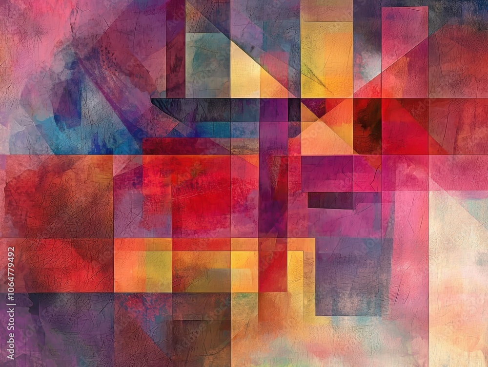 Exploring modern abstract shapes and geometric lines in vibrant versatile artwork for contemporary spaces Exploring modern abstract shapes and geometric lines in vibrant versatile artwork for contemporary spaces