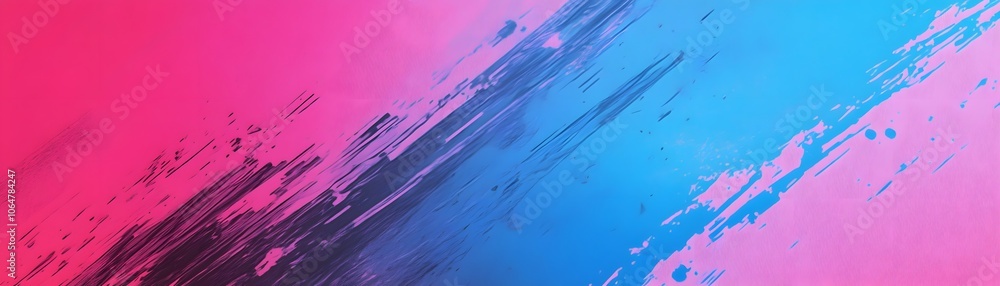 Abstract Digital Art with Diagonal Brushstrokes and Pink and Blue Colors Abstract Digital Art with Diagonal Brushstrokes and Pink and Blue Colors