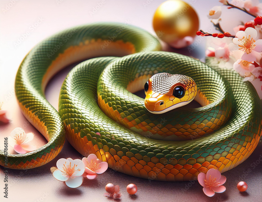 Fototapeta premium 2025年年賀状