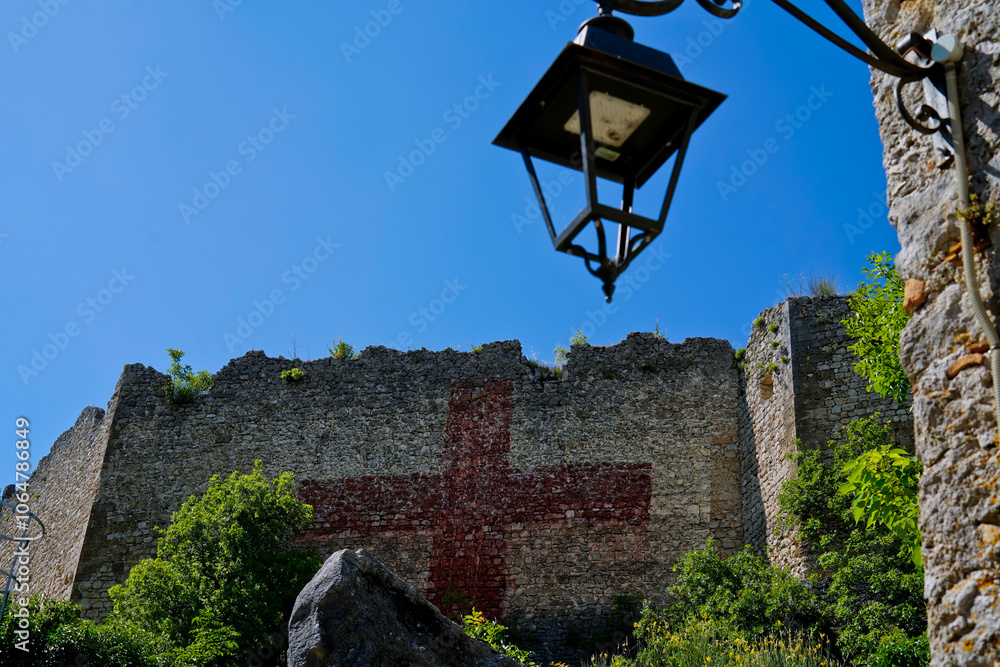Castello di Vicalvi,panorama,Frosinone,Lazio,Italia Castello di Vicalvi,panorama,Frosinone,Lazio,Italia