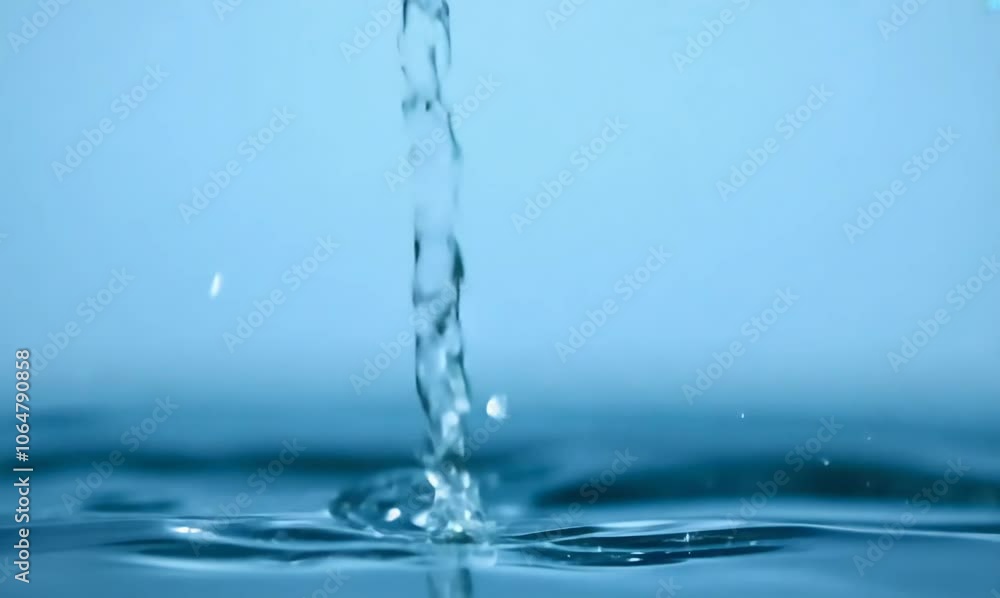 delicate raindrop meets clear water surface delicate raindrop meets clear water surface