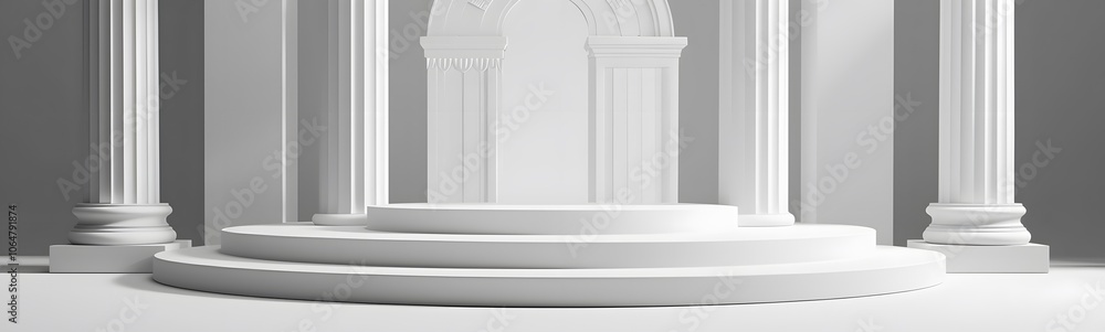 Background podium column 3d roman luxury greek white ancient display product classic. Podium platform background column pillar stage minimal stand beauty design greece render scene plant cosmetic rome Background podium column 3d roman luxury greek white ancient display product classic. Podium platform background column pillar stage minimal stand beauty design greece render scene plant cosmetic rome