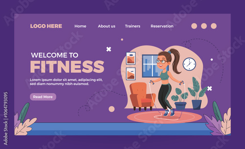 Active people characters running marathon distance. Flat, cartoon, trendy, vector illustration. Concept of landing page. Summer, outdoor sports.