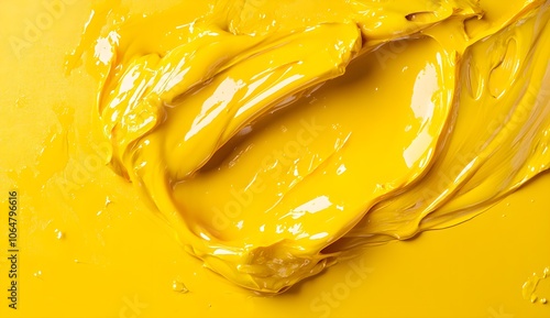 Yellow Paint Swirl