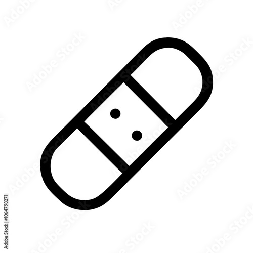 High-quality bandage vector illustration for medical graphics, perfect for healthcare designs, first aid visuals, and wound care projects. Ideal for hospitals and clinics.