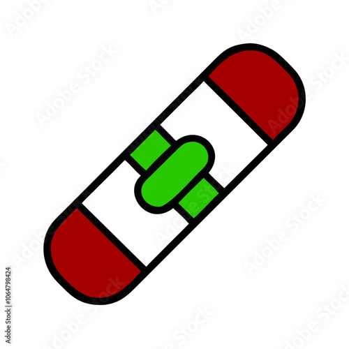 High-quality bandage vector illustration for medical graphics, perfect for healthcare designs, first aid visuals, and wound care projects. Ideal for hospitals and clinics.