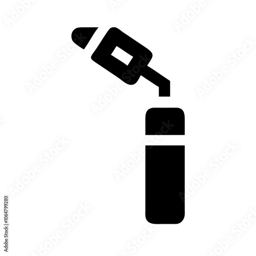Detailed otoscope vector illustration for medical use, ideal for healthcare graphics, diagnostic tools, and educational designs. Perfect for clinical and anatomy projects.