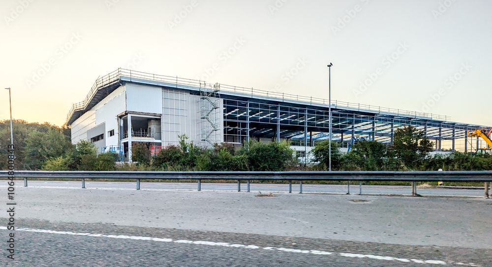 Fototapeta premium A New Build Factory For A Large Business To Soon Move In