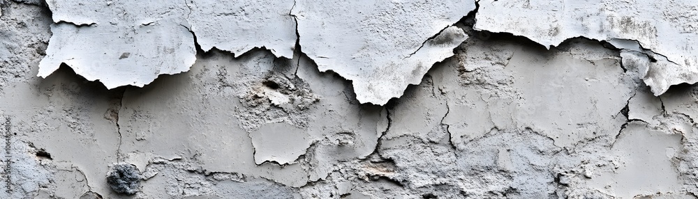 Peeling White Paint on a Weathered Wall Peeling White Paint on a Weathered Wall