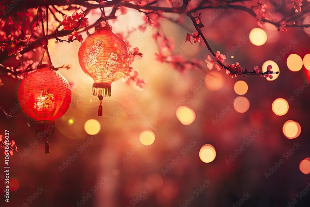 Chinesse background blurred with generative ai