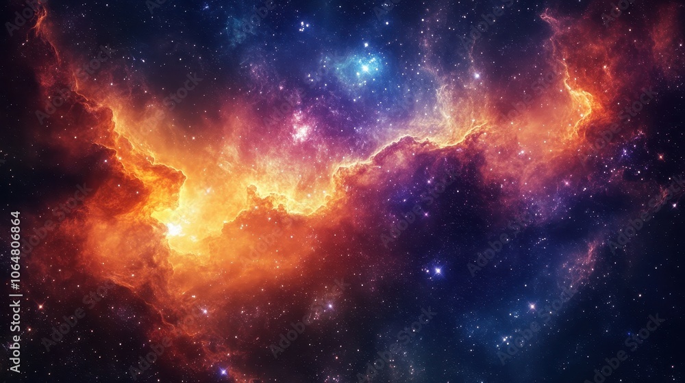 Stunning Cosmic Nebula with Vibrant Colors and Starry Background in Deep Space Captured in High-Resolution Astrophotography Stunning Cosmic Nebula with Vibrant Colors and Starry Background in Deep Space Captured in High-Resolution Astrophotography