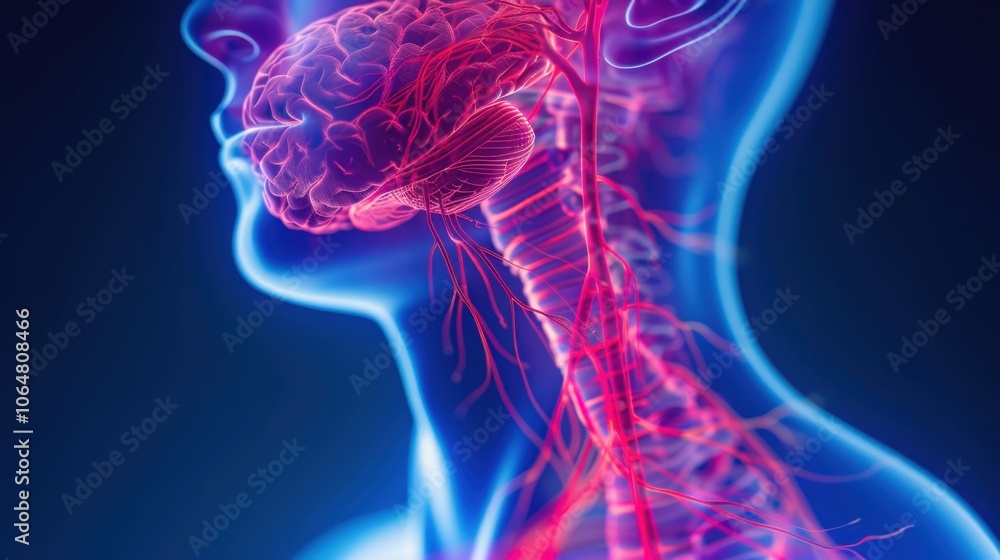 Carotid Arteries: The primary arteries in the neck that supply blood to the brain, characterized by strong walls that accommodate high-pressure circulation.
Carotid Arteries: The primary arteries in the neck that supply blood to the brain, characterized by strong walls that accommodate high-pressure circulation.