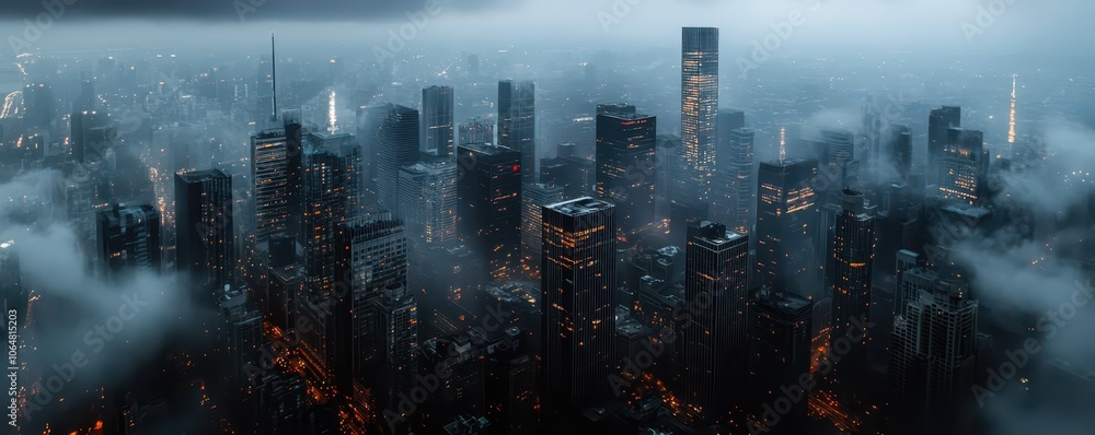 Futuristic corporate cityscape with layered digital elements, blending technology and urban architecture seamlessly. Futuristic corporate cityscape with layered digital elements, blending technology and urban architecture seamlessly.