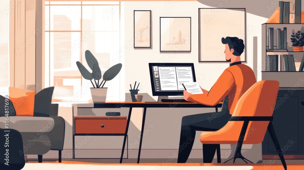 A man alone but empowered, browsing insurance A man alone but empowered, browsing insurance