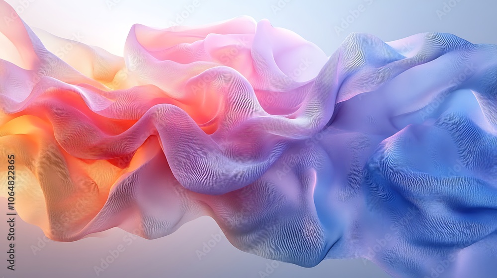 Obraz premium Create stunning 3d wave effects with colorful textures