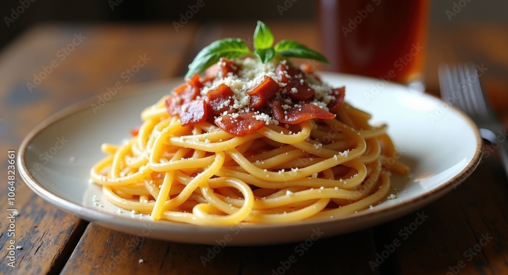 Delicious spaghetti with meat sauce Delicious spaghetti with meat sauce