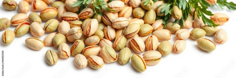 Top view of pistachio nuts without shells, showing whole nut kernels, culinary, pistachios Top view of pistachio nuts without shells, showing whole nut kernels, culinary, pistachios