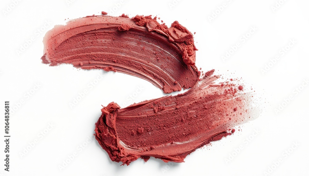 Fototapeta premium Eyeshadow sample isolated on white background.