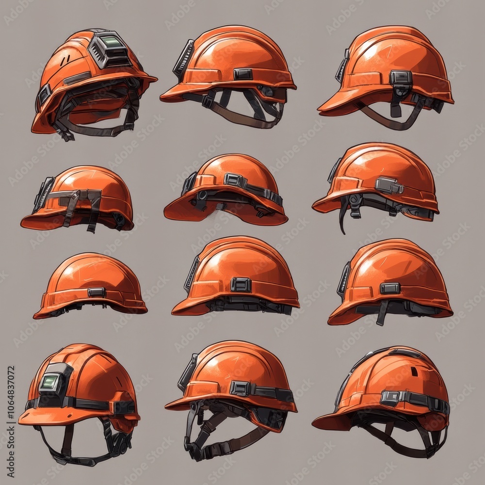 Explore the versatility of orange safety helmets essential gear for construction and industrial work