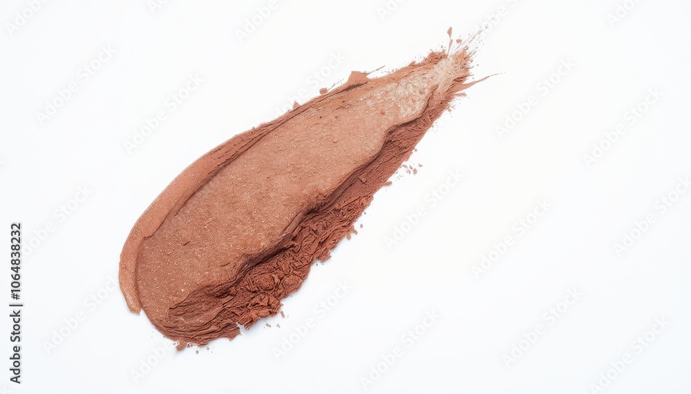 Eyeshadow sample isolated on white background. Eyeshadow sample isolated on white background.