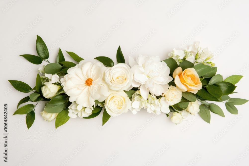 Fototapeta premium Delicate bouquet exuding a soft fragrance, perfect for adding elegance to any space or occasion.