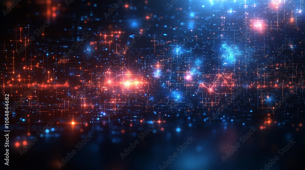 Explore the dynamic interplay of light and data in a vibrant abstract digital landscape Explore the dynamic interplay of light and data in a vibrant abstract digital landscape