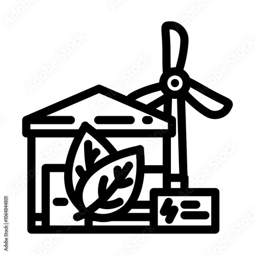 eco-friendly household water saving line icon vector. eco-friendly household water saving sign. isolated contour symbol black illustration