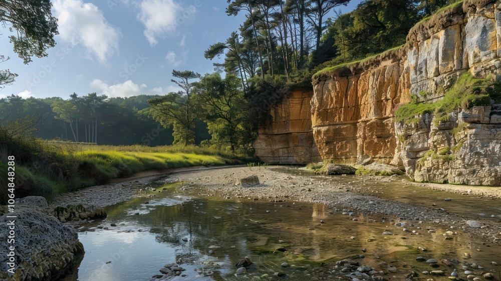 Fototapeta premium Conservation efforts aimed at preventing erosion and protecting vulnerable environments.