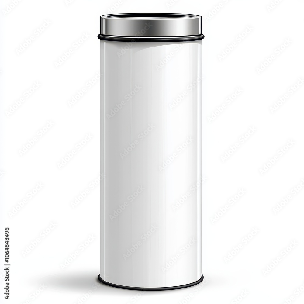 Large Cylindrical Paper Tube with Metal Lid Large Cylindrical Paper Tube with Metal Lid
