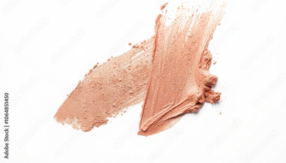 Eyeshadow sample isolated on white background. Eyeshadow sample isolated on white background.