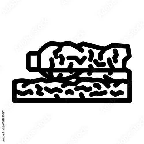 scarcity water saving line icon vector. scarcity water saving sign. isolated contour symbol black illustration