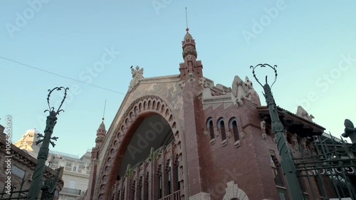 Historical market Valencia slow motion
