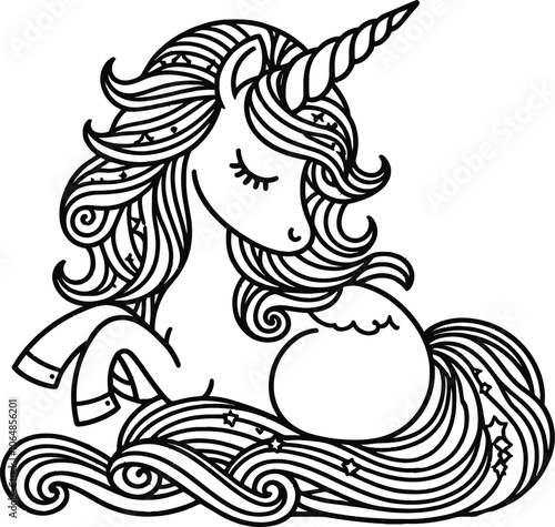 unicorn coloring pages for kids, Magical Unicorn Coloring Pages to Spark Joy, Inspire Creativity, and Fill Little Hearts with Enchantment