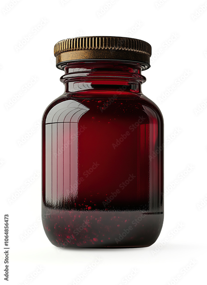 Mockup of transparent glass sauce jar for food packaging. Mockup of transparent glass sauce jar for food packaging.