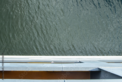 A Balcony View From A Superyacht Which Is Home TO Passengers Living A Wealthy Life photo