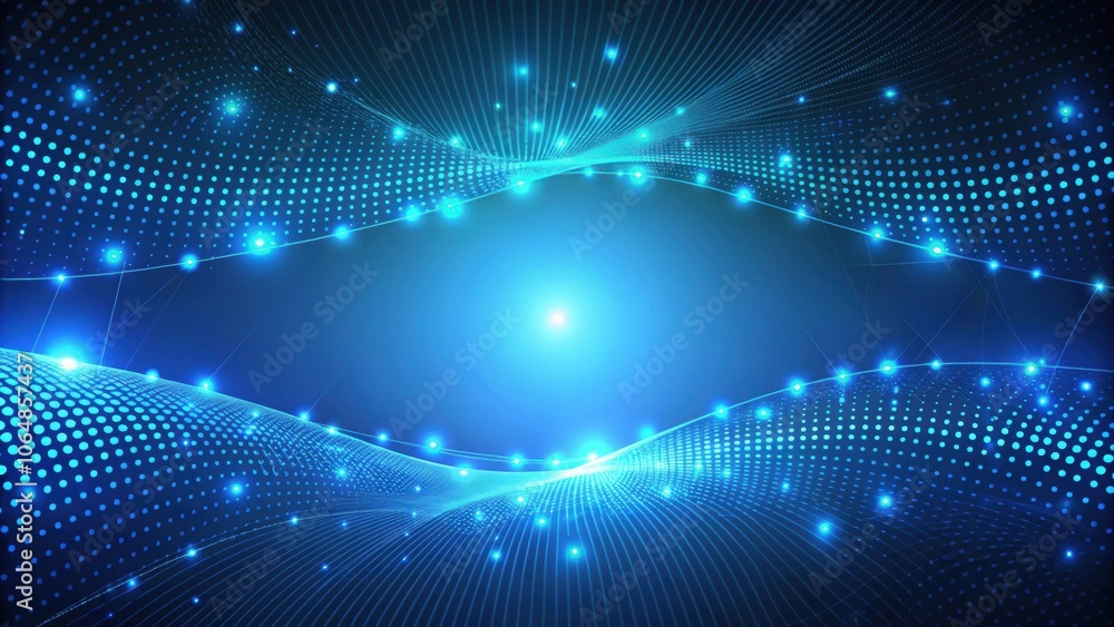 Obraz premium Abstract background with bright blue minimal dotted lines, blue, minimal, abstract, background, dots, lines, vibrant, modern