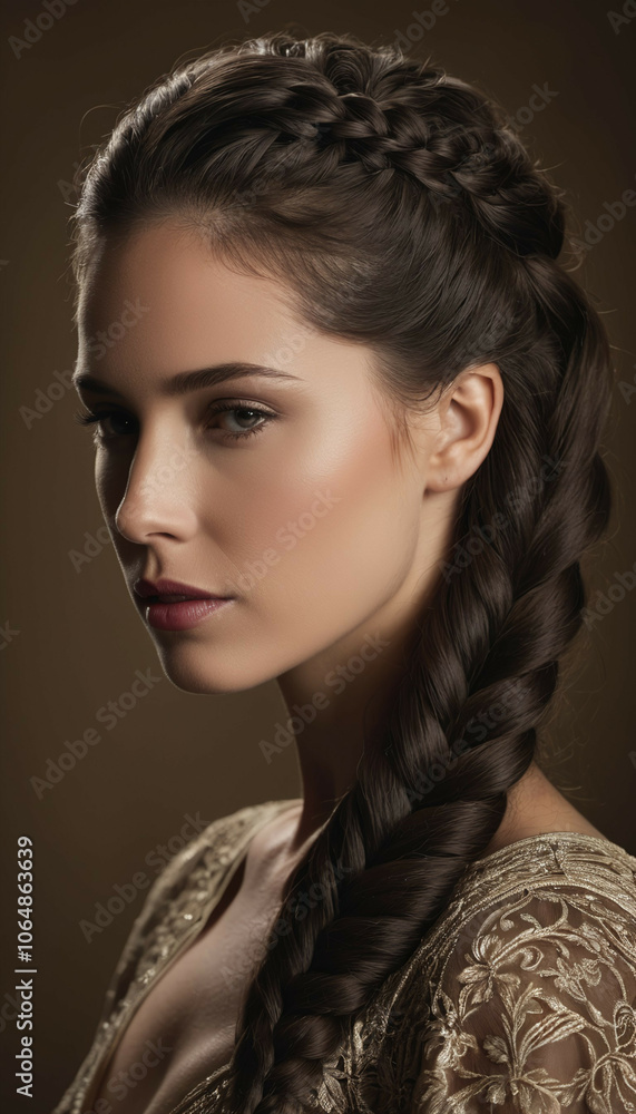 portrait of a working woman in a business suit and her hair is brown shade color, popular fashion hair style. portrait of a working woman in a business suit and her hair is brown shade color, popular fashion hair style.