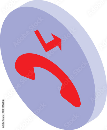 Foto Red phone handset receiving an electric shock, representing an interruption duri