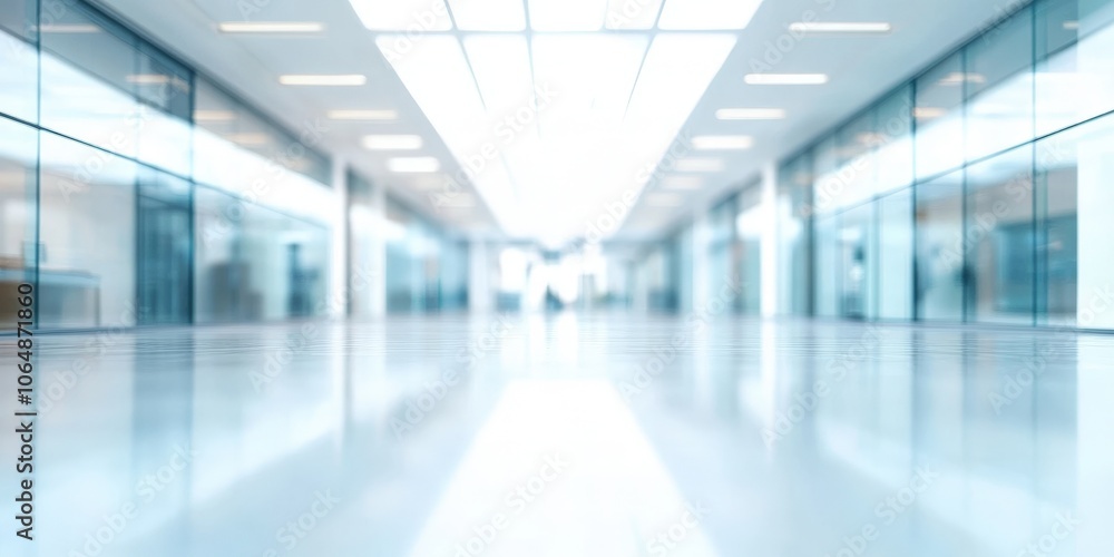 Fototapeta premium Blurred Office Background with Modern Aesthetic