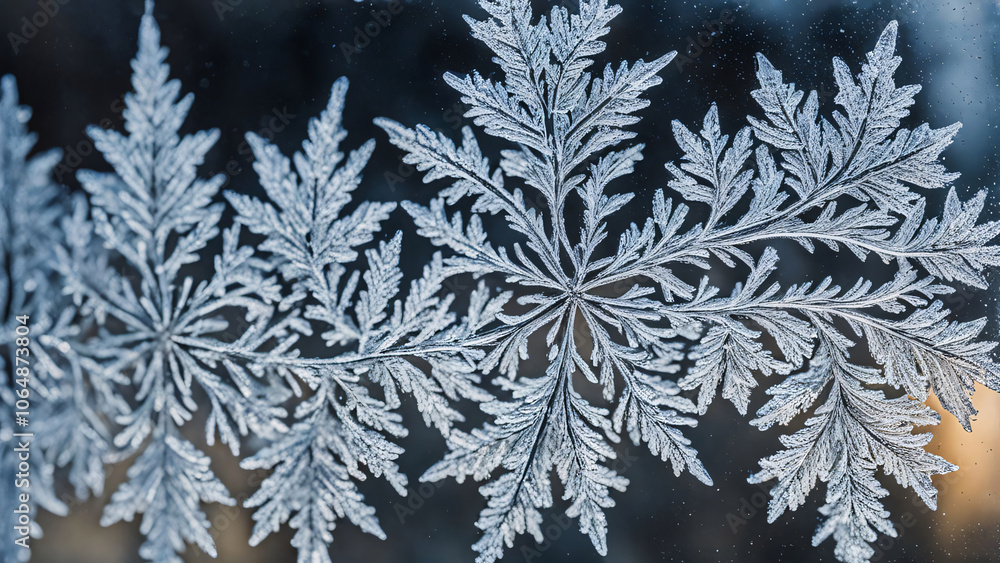 Frost patterns on glass Frost patterns on glass