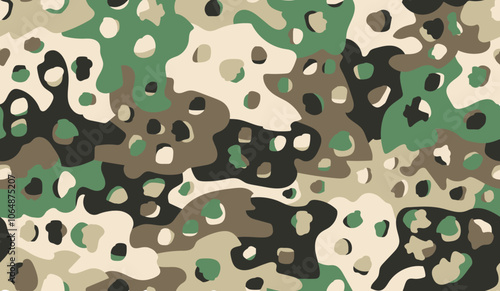 seamless camouflage pattern for outdoor apparel
